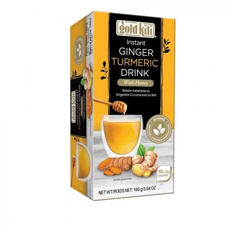 Имбирный напиток с куркумой и мёдом быстрорастворимый Gold Kili | Голд Кили 16г