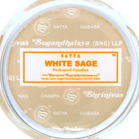 Ароматические свечи White Sage  Satya | Сатья 30г*4 (10 часов горения)