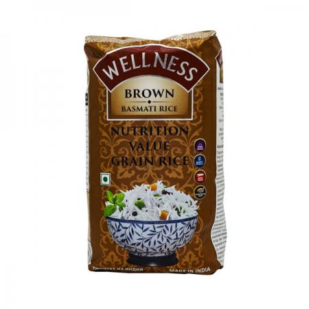 Рис Басмати Коричневый (brown basmati rice) WellNess | Велнесс 1кг