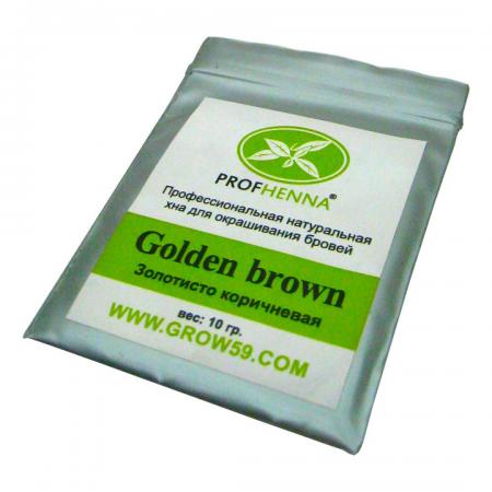 Хна для бровей Золотисто-коричневая (brow henna) ProfHenna | ПрофХена 10г