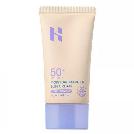 Солнцезащитный крем для лица + увлажняющая база под макияж с тонирующим эффектом Holika Holika Make Up Sun Cream Moisture Dewy Tone Up SPF 50+ PA++++ Holika Holika | Холика 60мл