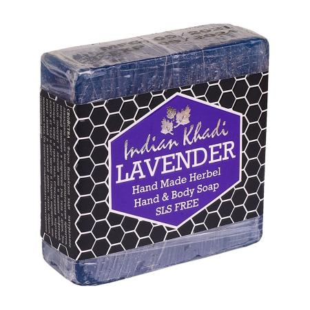 Мыло с лавандой (soap lavender) INDIAN KHADI | Индиан Кади 100г