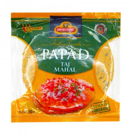 Лепешки пападам (poppadom) Taj mahal Good Sign Company | Гуд Сигн Компани 50г