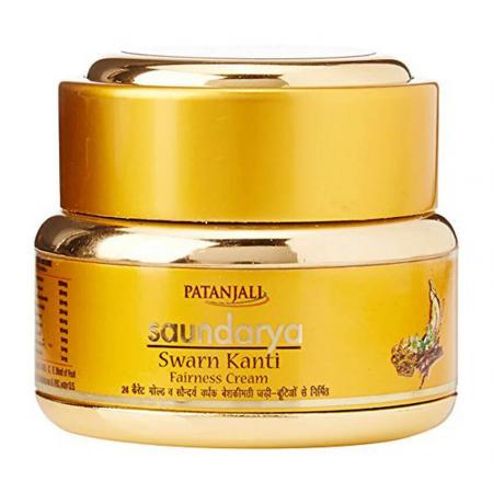 Осветляющий крем для лица Сварн Канти питание и увлажнение (Swaran Kanti Cream) Patanjali | Патанджали 15г