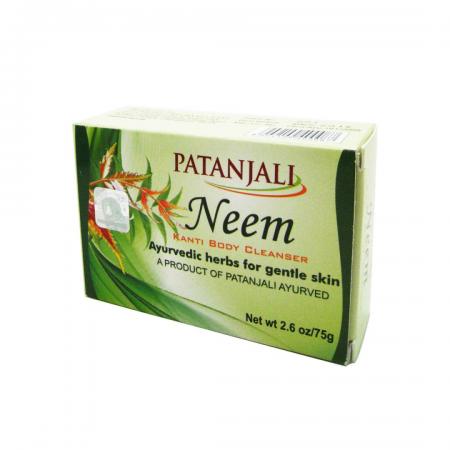 Аюрведическое мыло с нимом (ayurvedic soap) Patanjali | Патанджали 75г