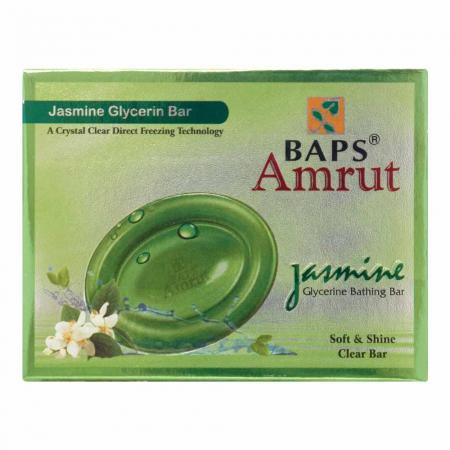 Жасмин банноеглицериновое мыло (Jasmine Glycerine Bathing Bar) Baps Amrut | Бапс Амрут 75г