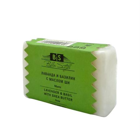 Аюрведическое мыло Базилик, лаванда и масло ши (ayurvedic soap) Bliss Style | Блисс Стайл 100г