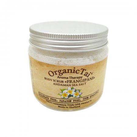 Скраб для тела с солью Андаманского моря и франжипани (body scrub) Organic Tai | Органик Тай 200г