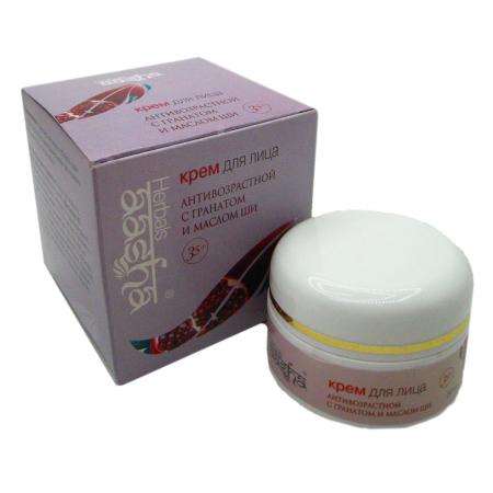 Антивозрастной крем для лица с маслом Ши и гранатом (anti age cream) Aasha | Ааша 50мл