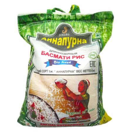 Непропаренный рис Басмати (basmati rice) Аннапурна 5кг