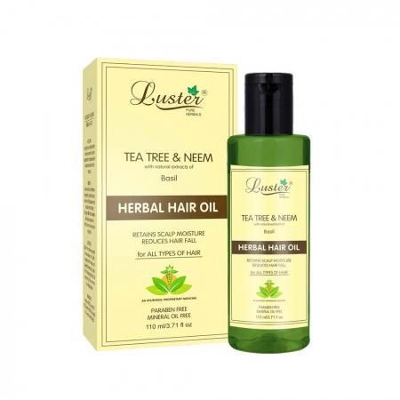 Увлажняющее масло для волос с чайным деревом и нимом Tea Tree & Neem Herbal Hair Oil | Luster 110ml