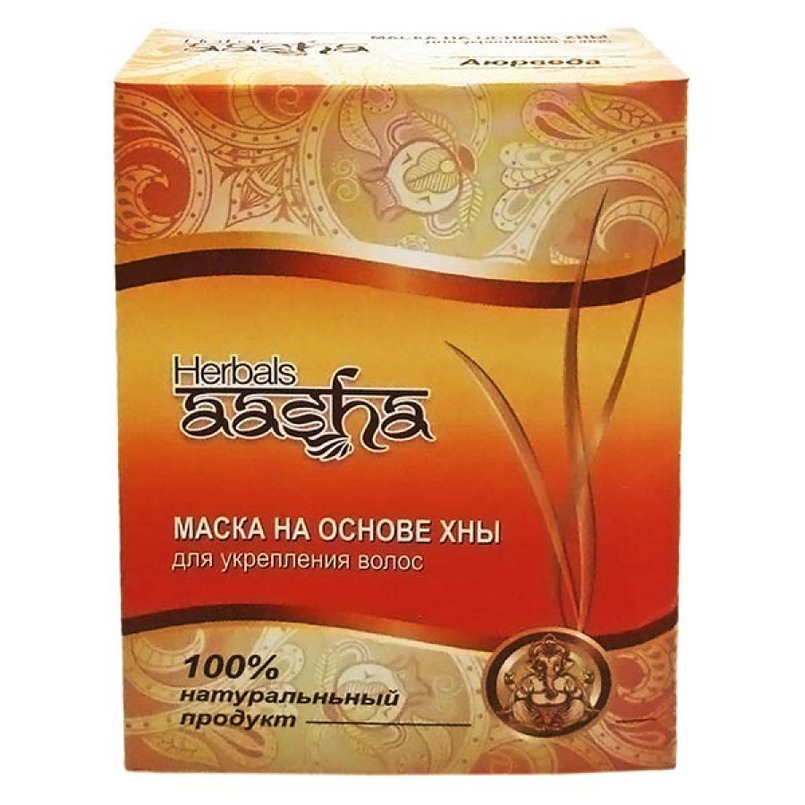 Маска для укрепления волос на основе Хны Aasha Herbals