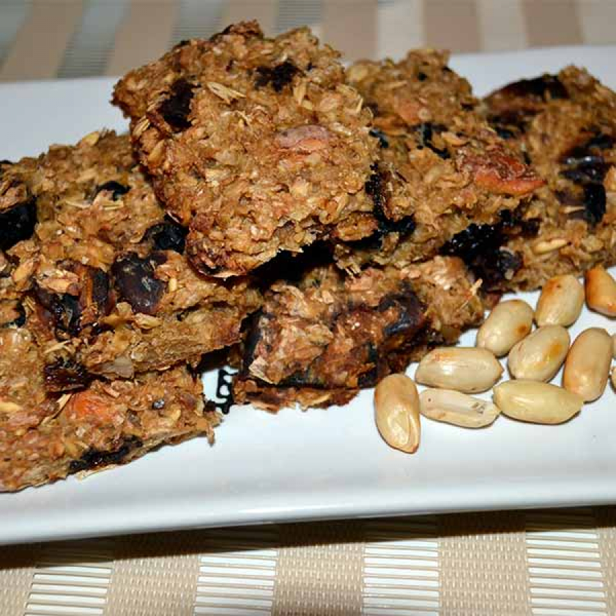 Палео батончики с цуккини и шоколадной крошкой
