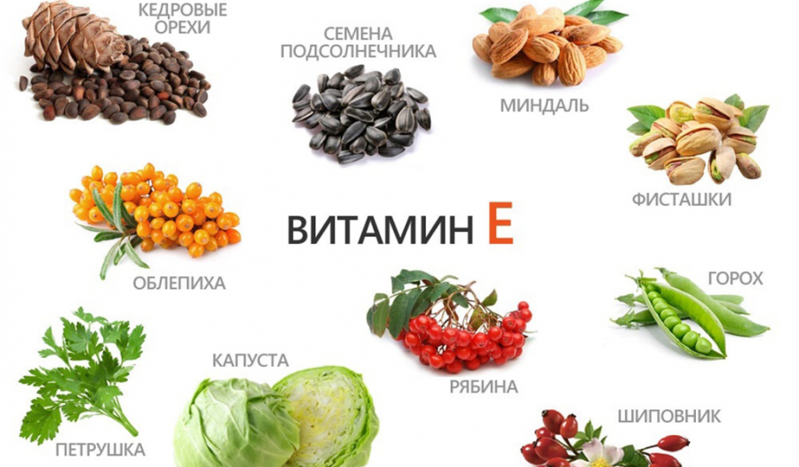 Где содержится витамин Е
