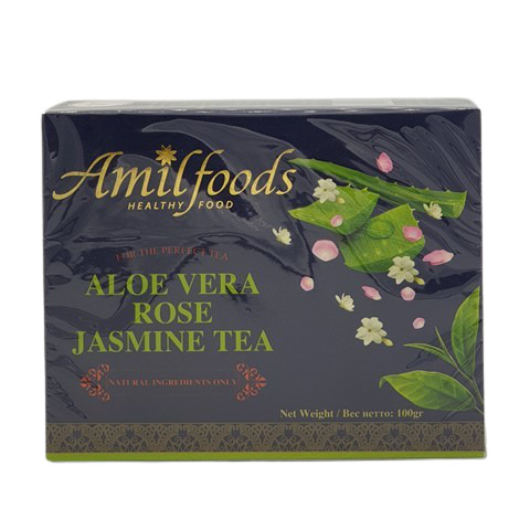 

Черный чай с алоэ вера, лепестками розы и жасмином (black tea) Amil | Амил 100г