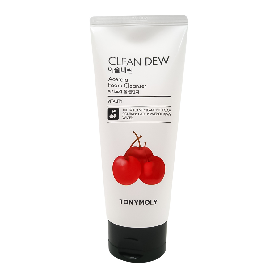 

Очищающая пенка для умывания с экстрактом ацелоры CLEAN DEW Acerola Foam Cleanser Tony Moly 180мл