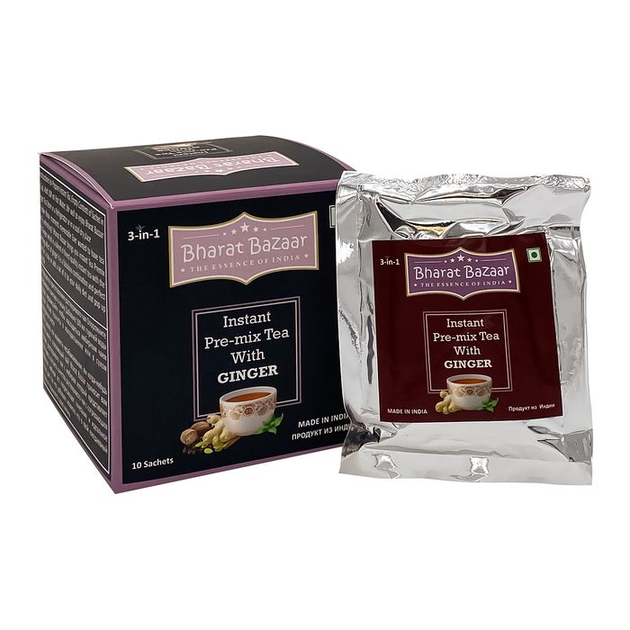 Чай с Имбирем Премикс 3в1 (ginger tea premix) Bharat Bazaar | Бхарат Базар 140г