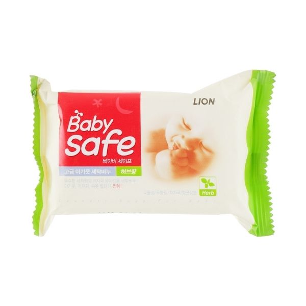 Хозяйственное мыло для стирки детского белья Baby Safe с ароматом трав LION | ЛИОН 190г