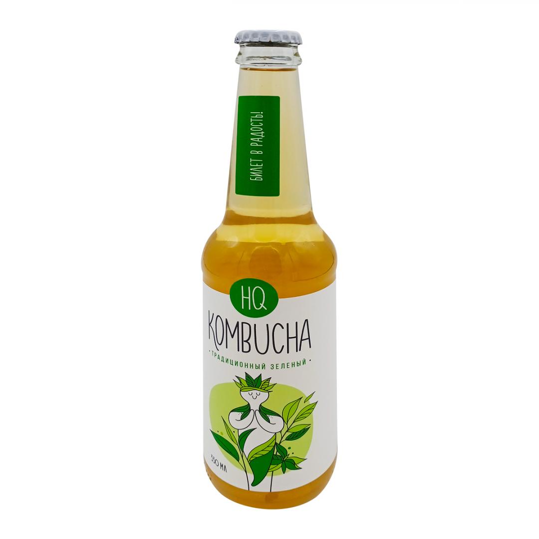Комбуча напиток  (kombucha) Традиционный зеленый HQ | ЭйчКью 330мл
