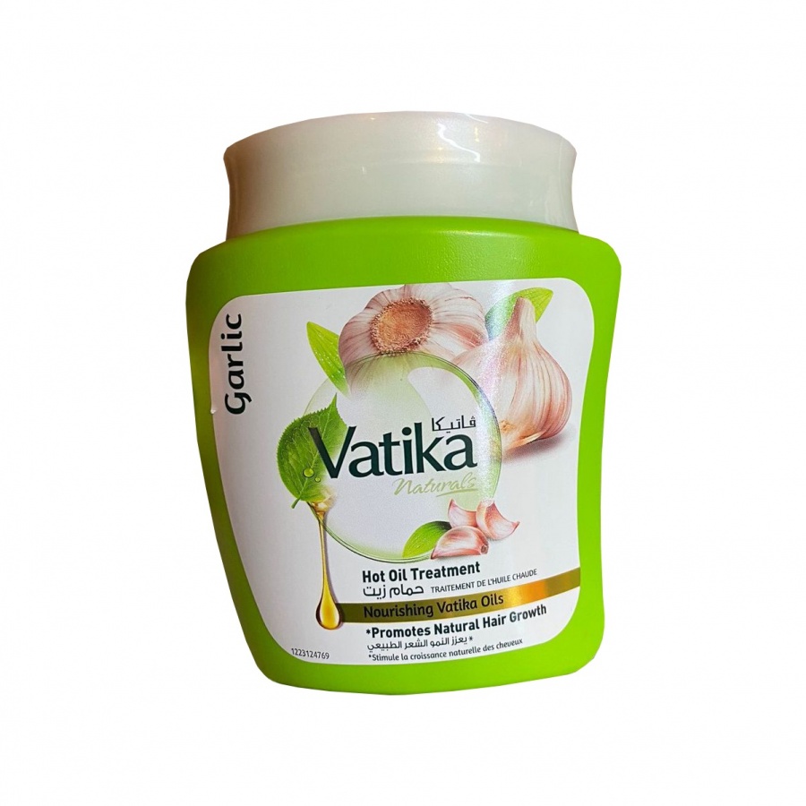 Маска для волос против ломкости и выпадения с чесноком (hair mask) Vatika | Ватика 500г