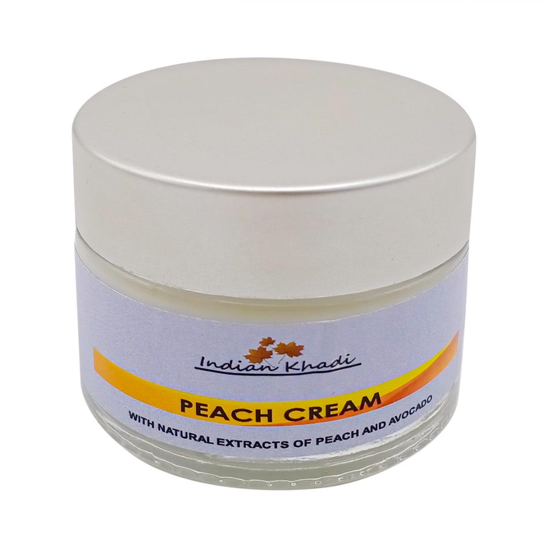 

Питательный крем для лица разглаживающий с персиком и авокадо (face cream) Indian Khadi | Индиан Кади 50г