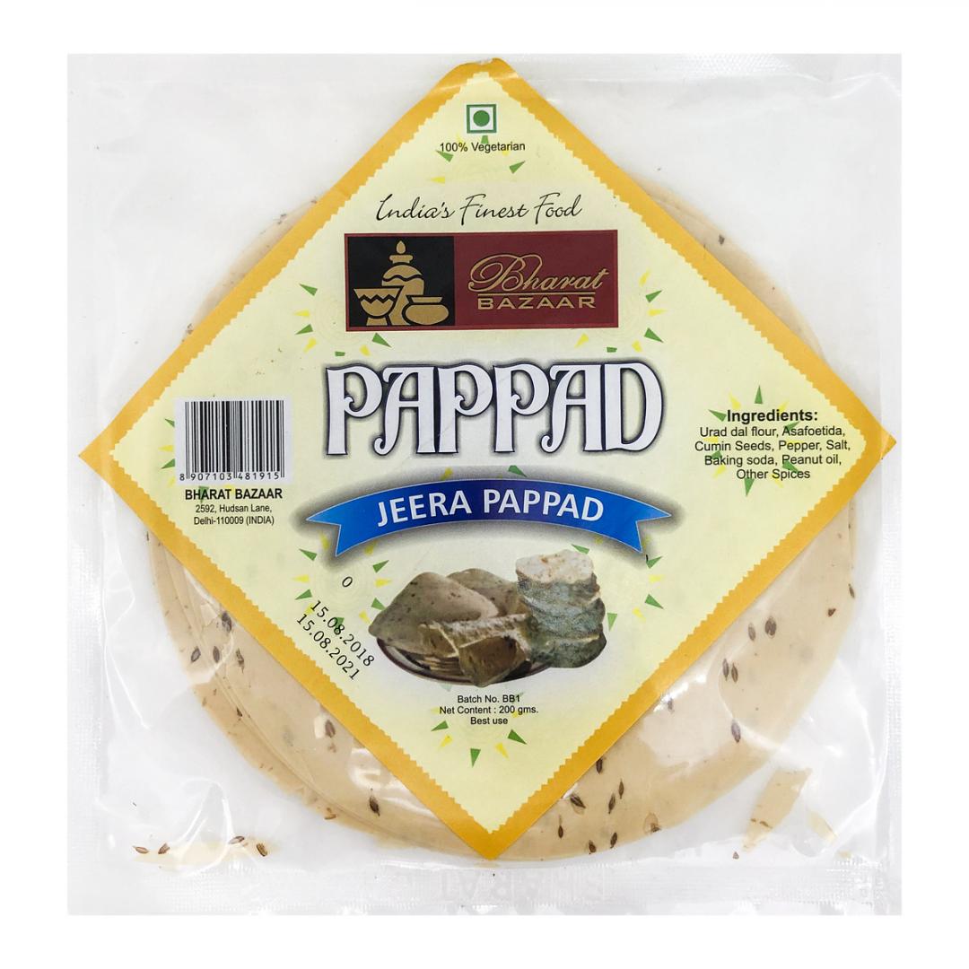Лепешки пападам (poppadom) с кумином Bharat Bazaar | Бхарат Базар 200г