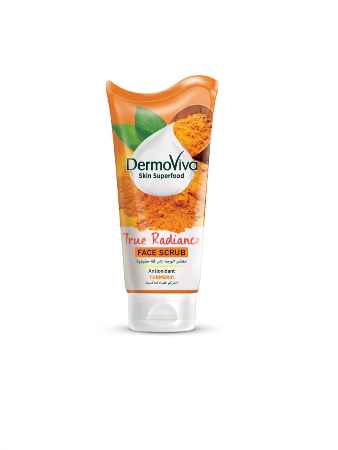 

DermoViva Skin Superfood Turmeric True Radiance Face Scrub Скраб для кожи лица для удаления черных точек на коже 150г