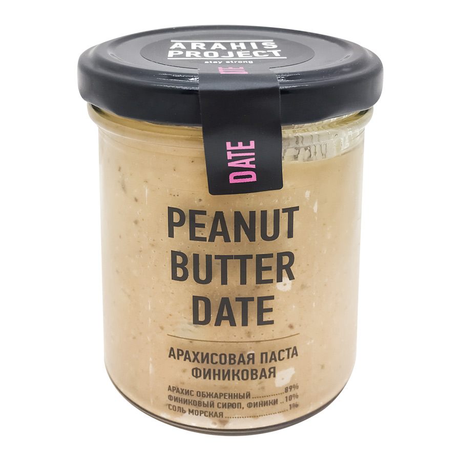 Арахисовая паста с финиками (peanut butter) Arahis Project | Арахис Проджект 200г
