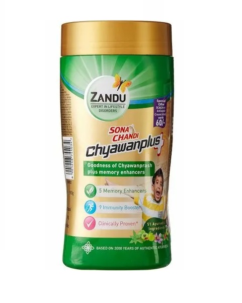 

Чаванпраш Сона Чанди (chyawanprash Sona Chandi) с золотом Zandu | Занду 450г