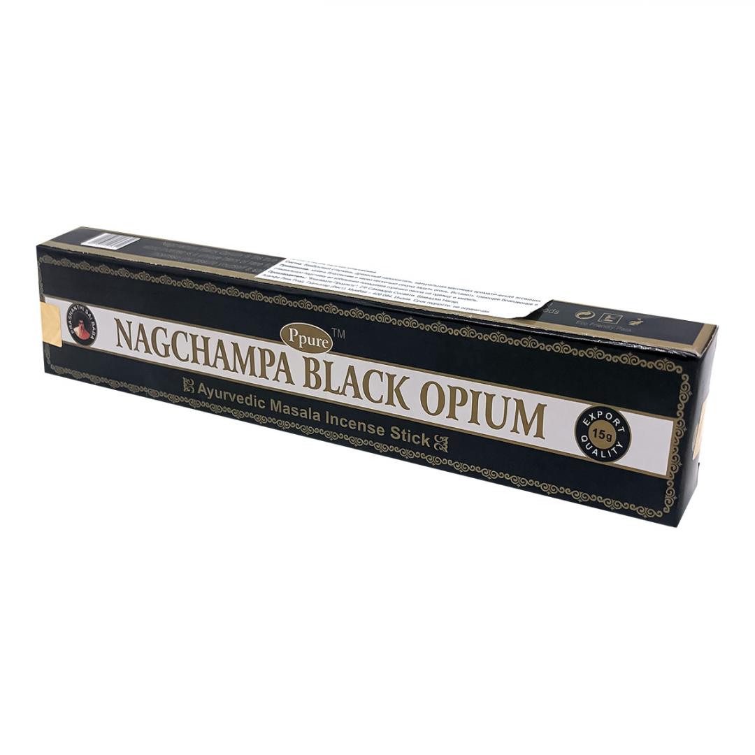 Благовоние Черный опиум (Black opium incense sticks) Ppure | Пипьюр 15г