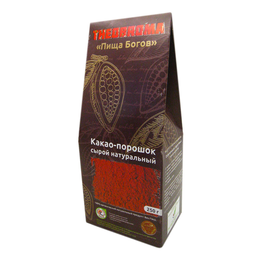 Какао-порошок сырой (cocoa powder) Teobroma | Пища богов 250г