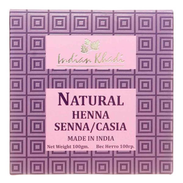 Хна для волос органическая (henna) Натуральная Indian Khadi | Индиан Кади 100г