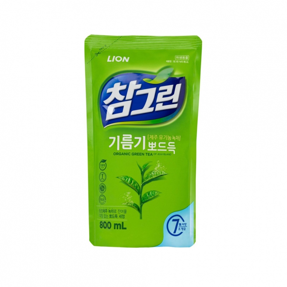 Жидкость для мытья посуды с ароматом зеленого чая LION | ЛИОН 800мл