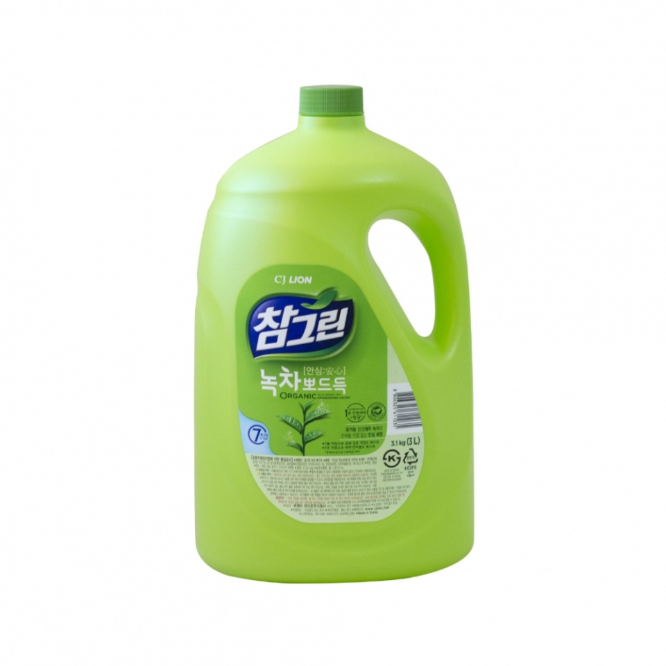 Жидкость для мытья посуды с ароматом зеленого чая LION | ЛИОН 3.1кг