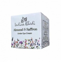 Крем вокруг глаз с Шафраном и Миндалем F.C.Saffron Almond under eye cream KHADI ORGANIC  | Кади Органик 50г