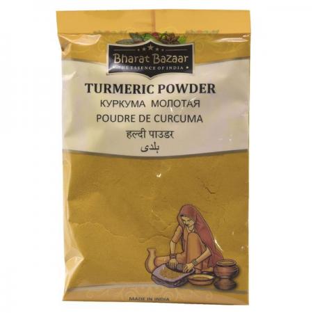 Куркума молотая (turmeric powder) Bharat Bazaar | Бхарат Базар 100г-1