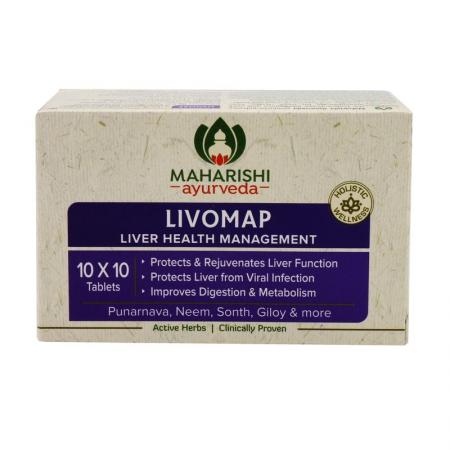 Ливомап (Livomap) для поддержания печени Maharishi Ayurveda | Махараджи Аюрведа 100 таб