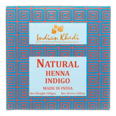 Натуральная хна для волос (henna) Индиго Indian Khadi | Индиан Кади 100г-1