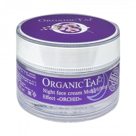Ночной крем для лица мульти-лифтинг эффект Орхидея (night lifting cream) Organic Tai | Органик Тай 50мл-1
