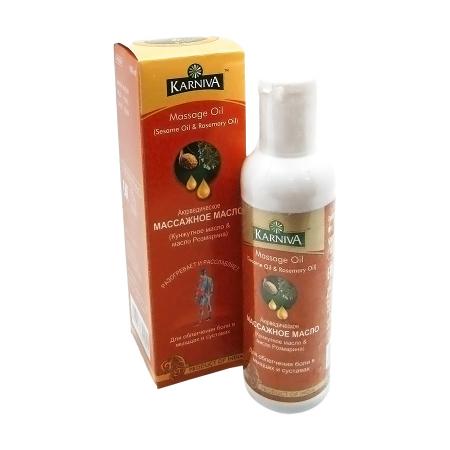 Массажное масло Кунжут и розмарин (massage oil) Karniva | Карнива 100мл-1