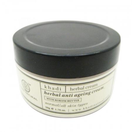 Антивозрастной крем для лица с маслом кокума (anti age cream) Khadi Natural | Кади Нейчерал 50г-1