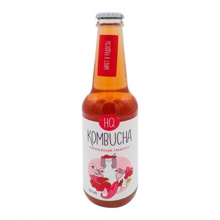 Комбуча напиток (kombucha) Королевский гибискус HQ | ЭйчКью  330мл-1