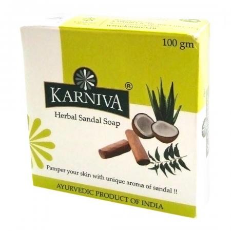 Натуральное мыло Сандал (soap) Karniva | Карнива 100г-1