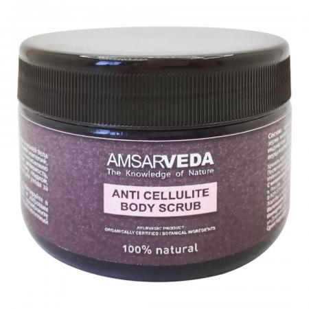 Антицеллюлитный скраб для тела (anti-cellulite body scrub) Amsarveda | Амсарведа 240г-1
