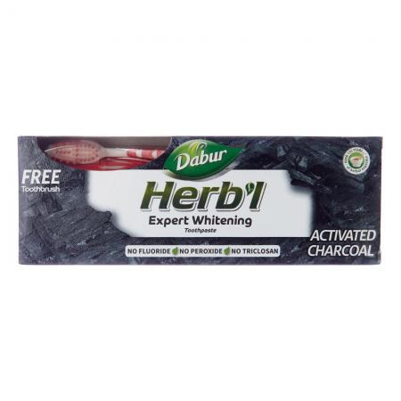 Dabur Toothpaste Dabur Herb’l Activated Charcoal Зубная паста (с активированным углем) в комплекте с-1