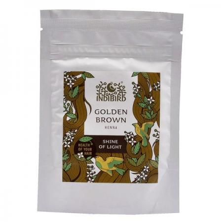 Натуральная хна для волос Золотисто-коричневая (henna) Indibird | Индибёрд 50г-1