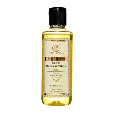 Шампунь для волос с мёдом и ванилью (shampoo) Khadi Natural | Кади Нэчерал 210мл-1