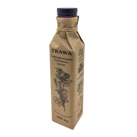 Сыродавленное масло горчичное (mustard oil) TRAWA | ТРАВА 250мл-1