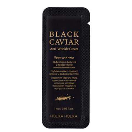 Пробник Питательного крем-лифтинга для лица с черной икрой Holika Holika Black Caviar Anti-Wrinkle Cream 1ml Sample Holika Holika | Холика 1 мл-1