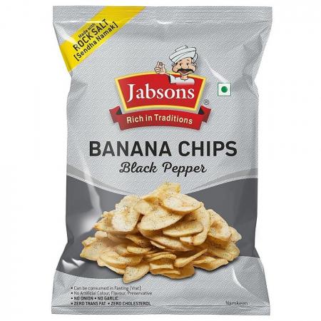 Банановые чипсы с чёрным перцем Jabsons | Джабсонс 150г-1